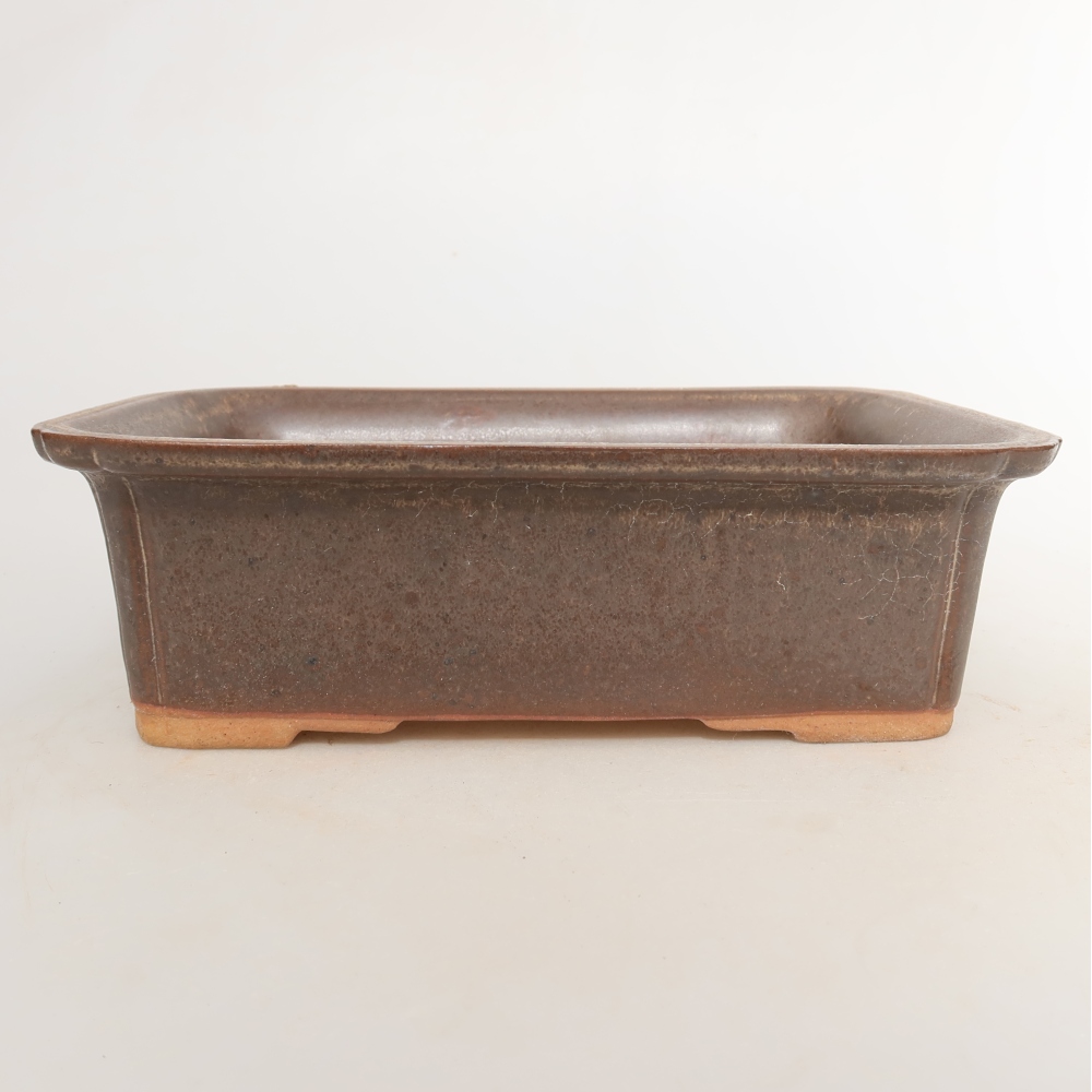 Ceramic Bowl, 20 x 15.5 x 5.5 cm, brown