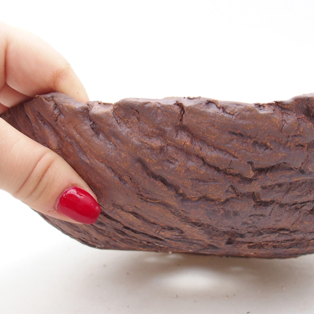 Ceramic Shell 19,5 x 18 x 6,5 cm , colour brown