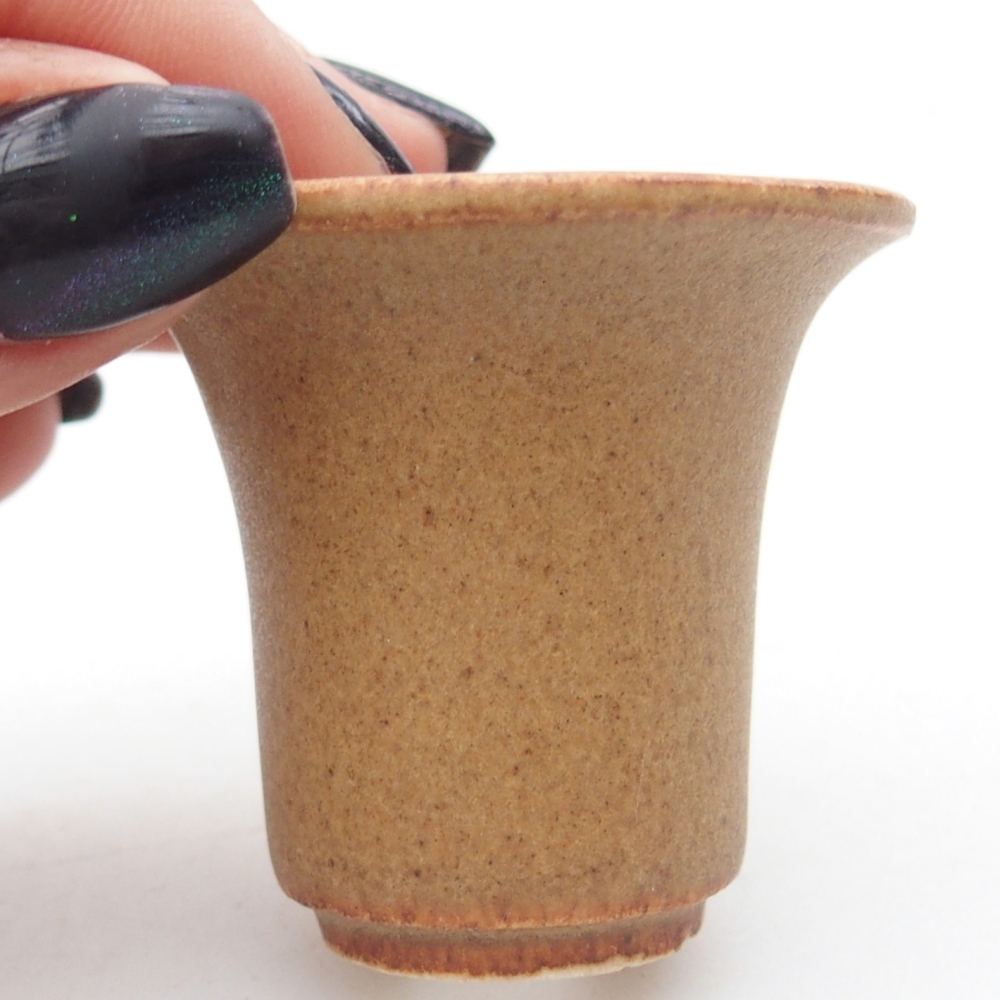 Mini bonsai bowl 4,5 x 4,5 x 4 cm, brown