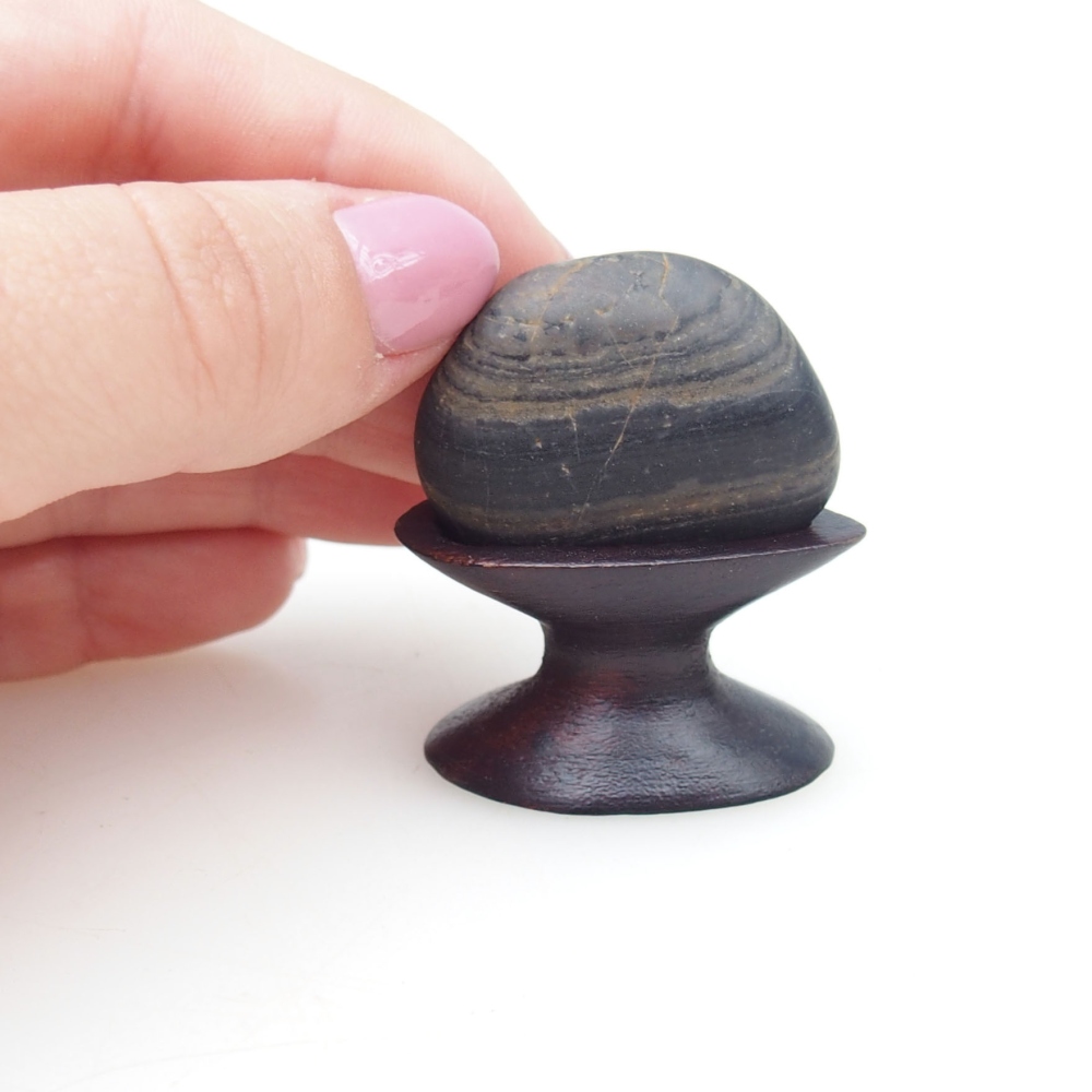 Suiseki - Stone with DAI (wooden pad)