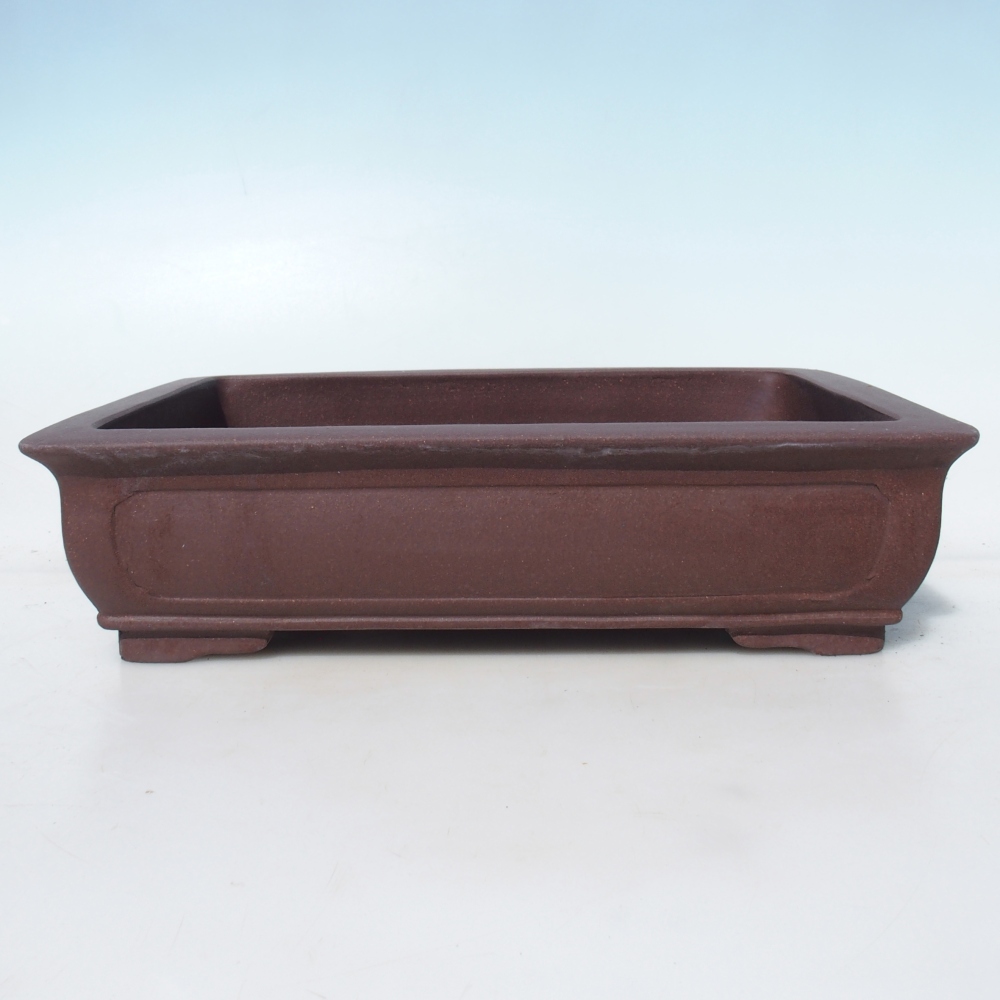 Bonsai bowl 34,5 x 25,5 x 8,5 cm birch brown