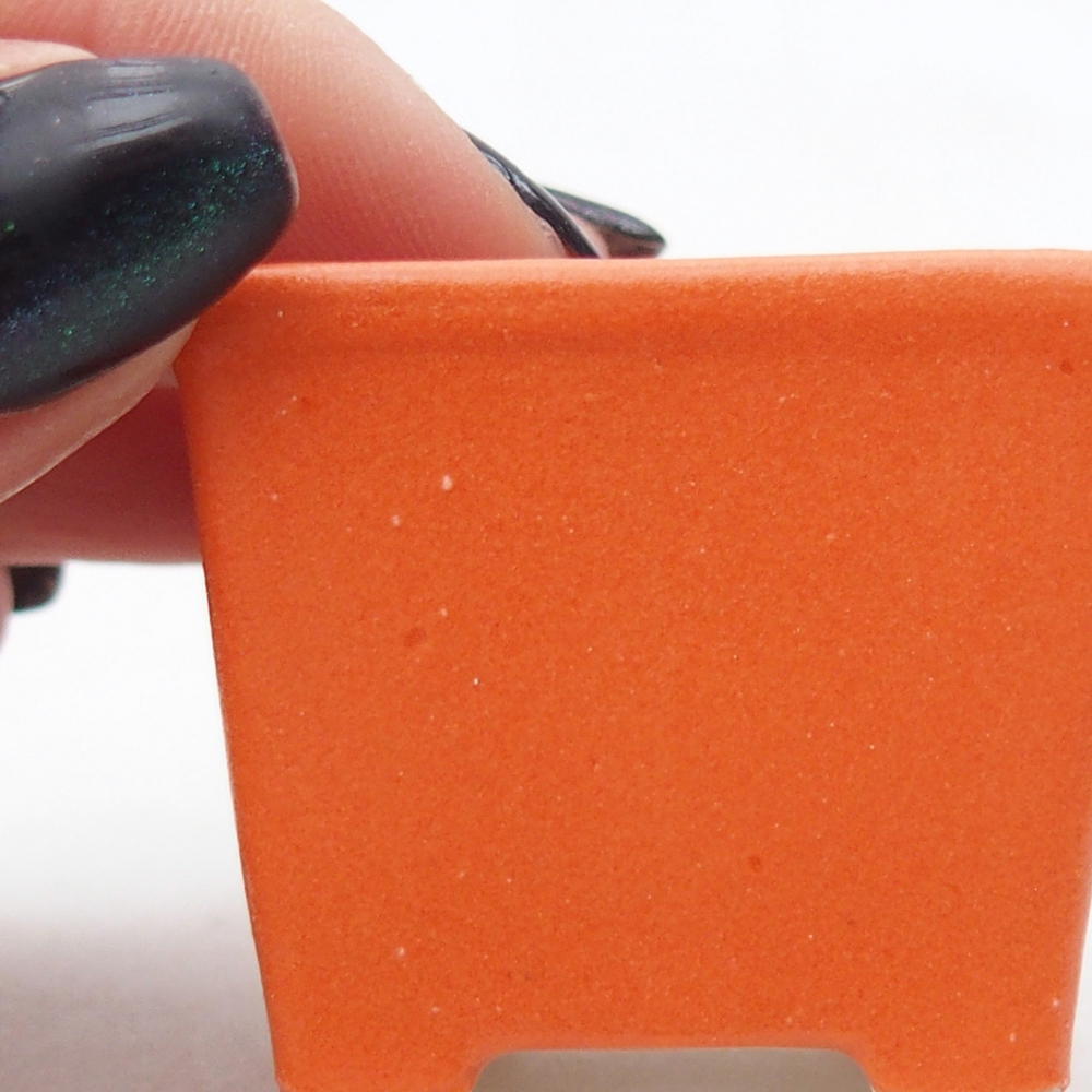 Mini bonsai bowl 3,5 x 3,5 x 3 cm, orange