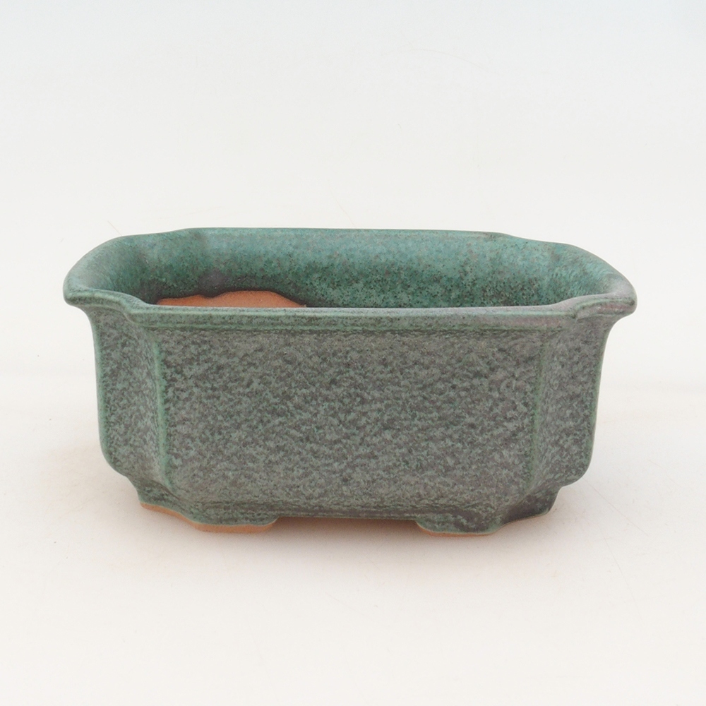 Bonsai bowl H01 - 12 x 9 x 5 cm - green