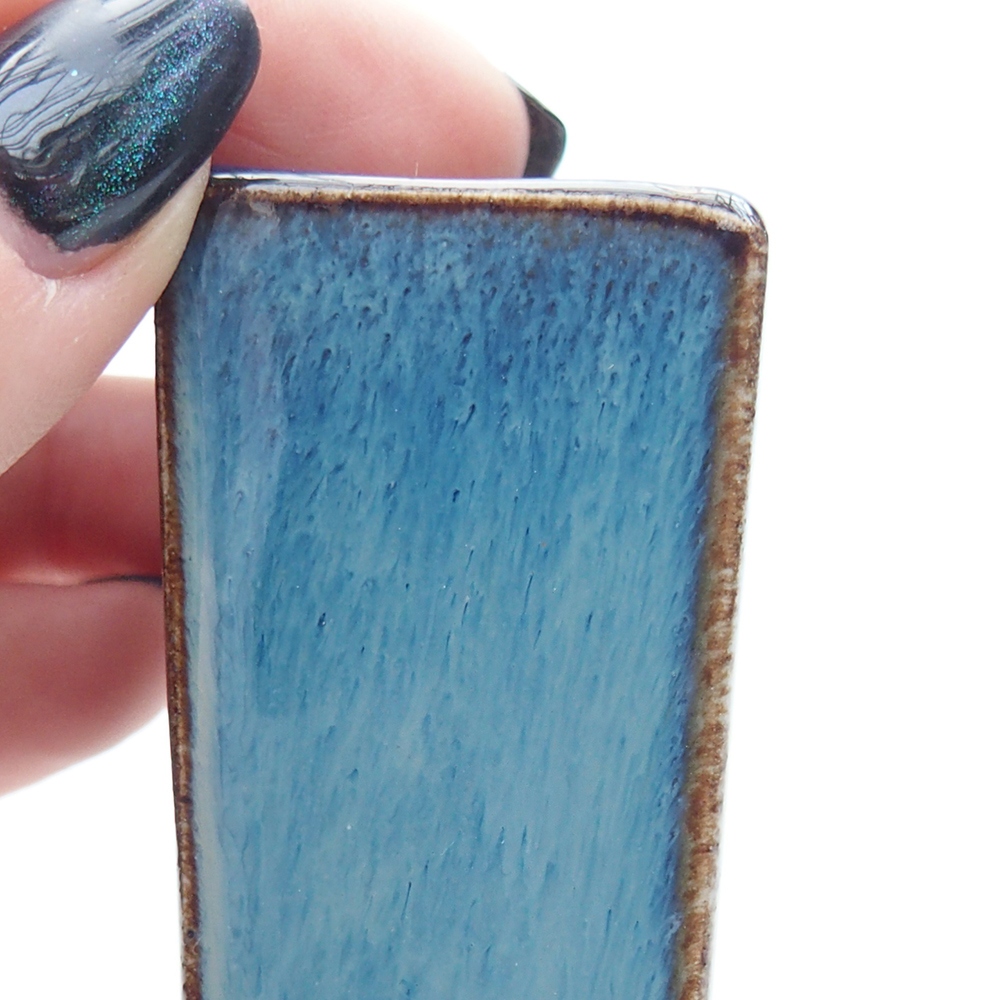 Mini bonsai bowl 3 x 3 x 5,5 cm, colour blue