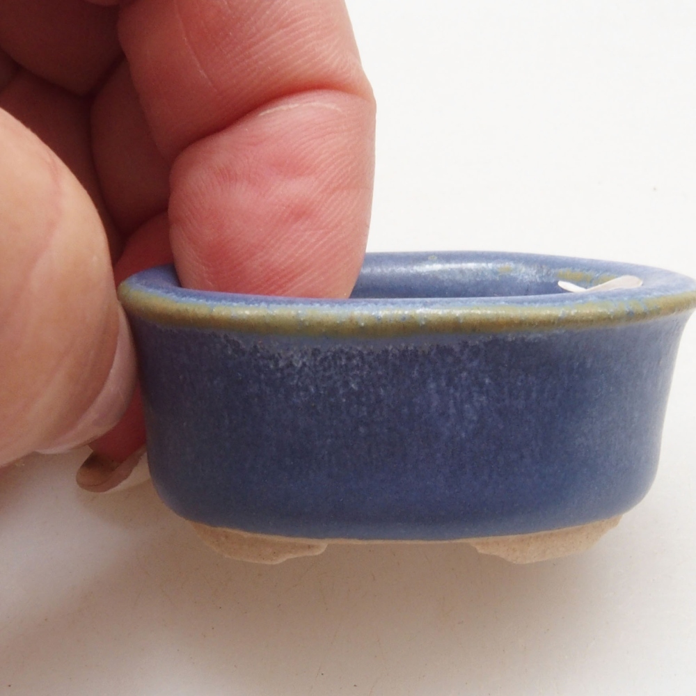 Mini bonsai bowl 4 x 3,5 x 2 cm, color blue
