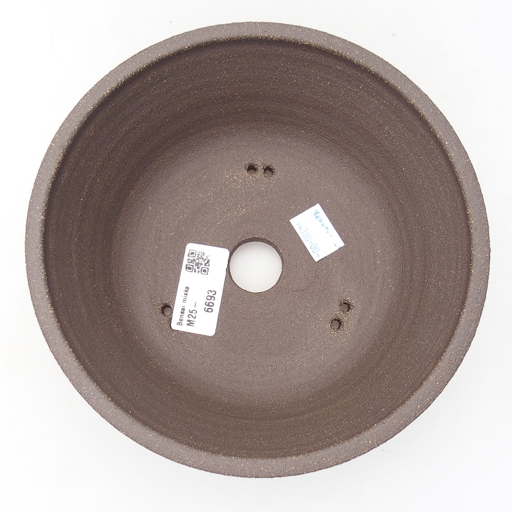 Ceramic bonsai bowl 18 x 18 x 6,5 cm, brown