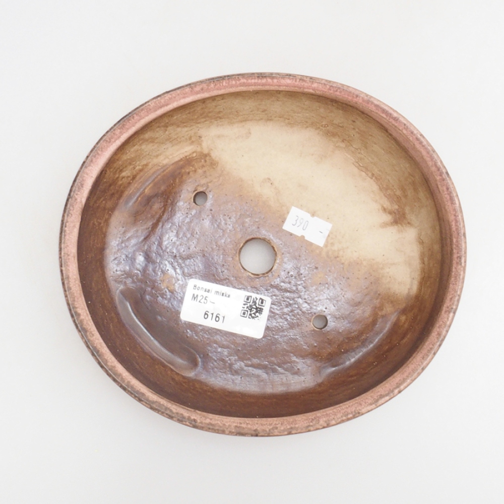Ceramic bonsai bowl 18 x 16 x 4 cm, color pink