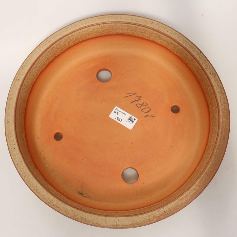 Ceramic Shell, 31 x 31 x 7 cm, brown