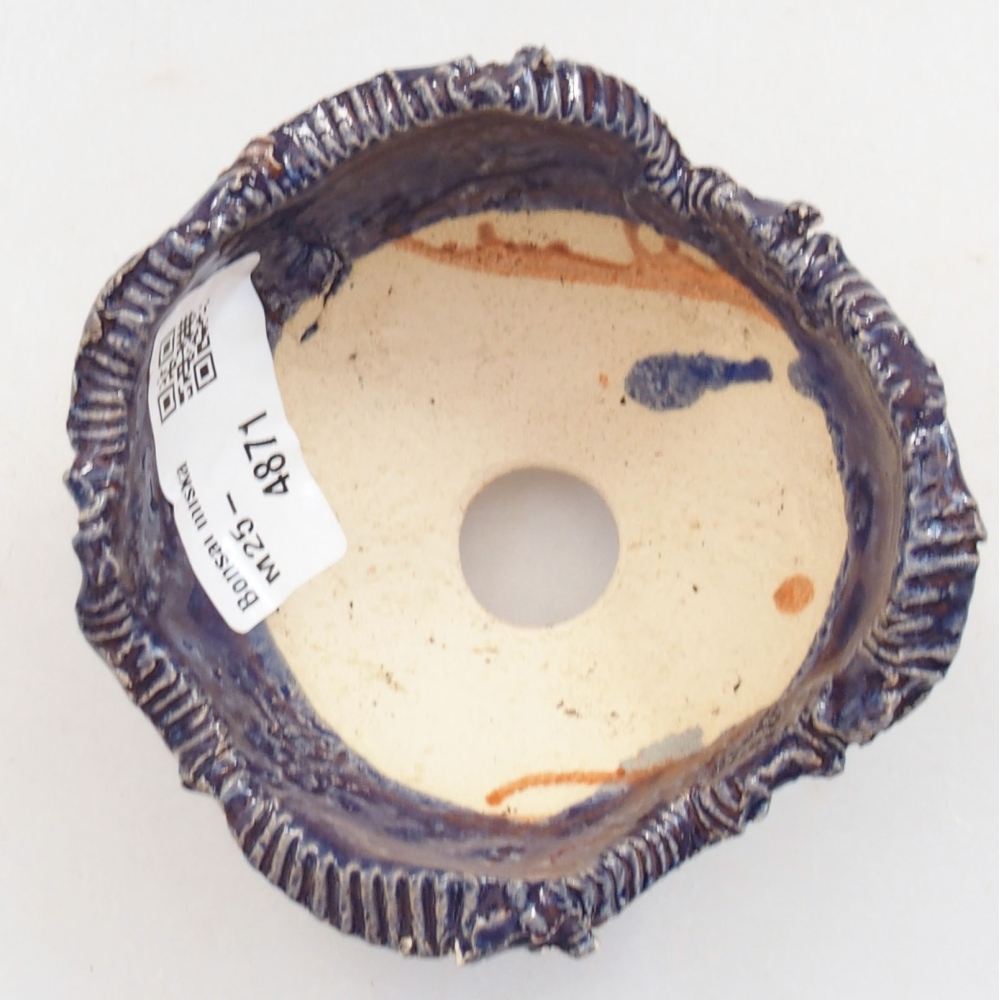 Ceramic shell 7 x 7 x 5 cm, color blue