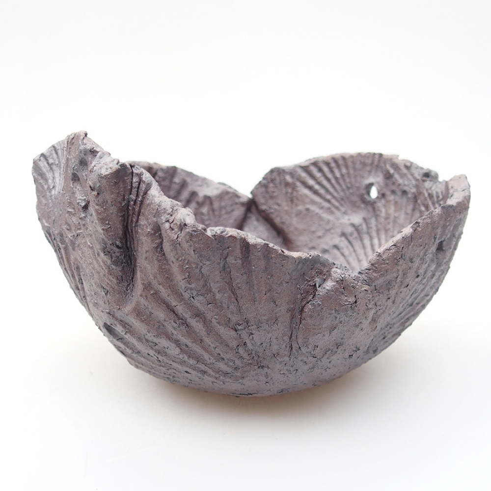Ceramic Shell 13 x 12,5 x 8 cm, color: metal