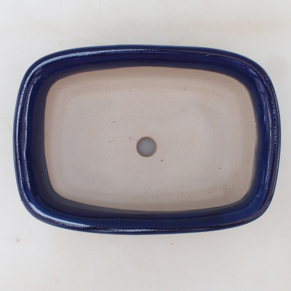 Bonsai bowl H02 - 19 x 13 x 5 cm. - blue