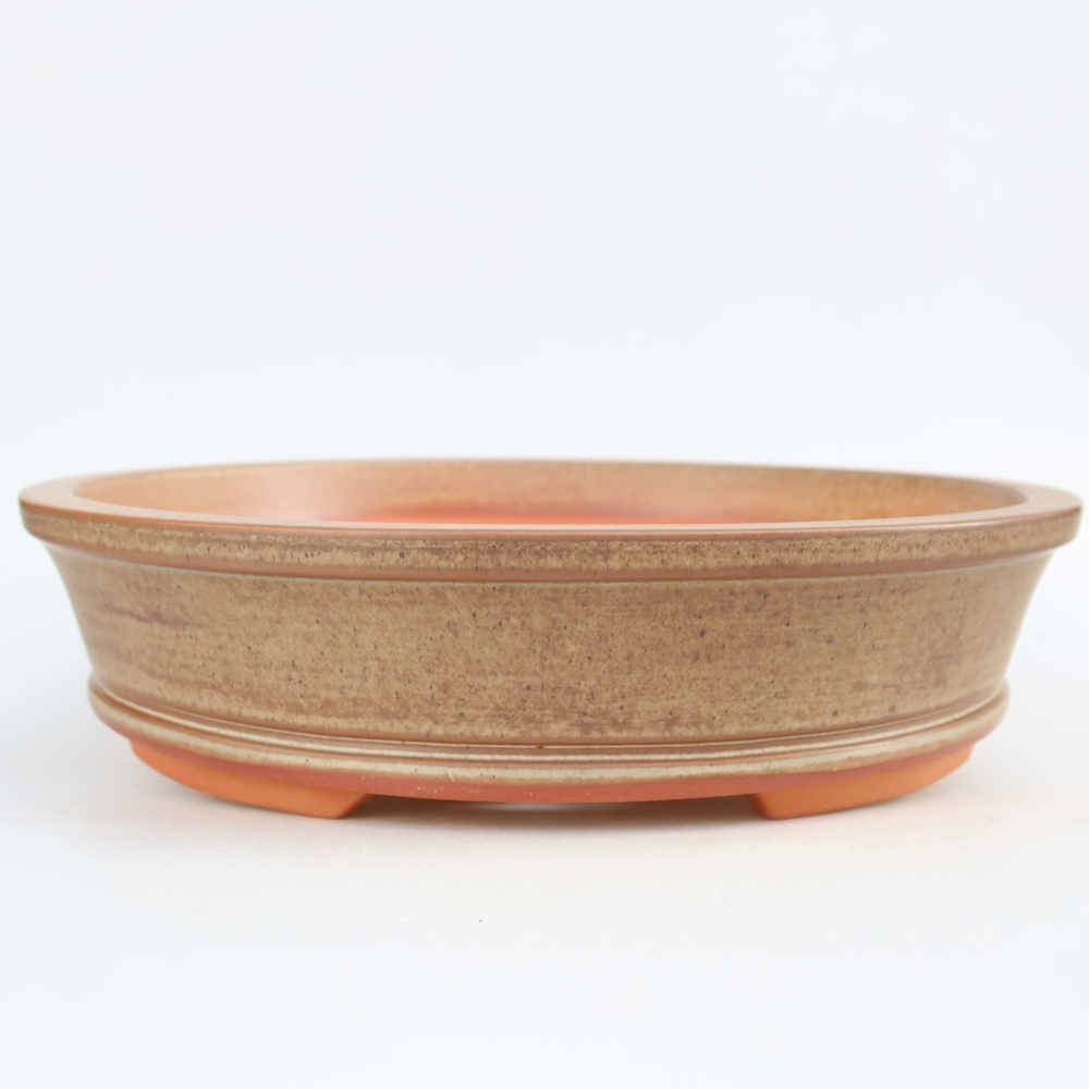 Ceramic Bowl  30.5 x 30.5 x 7 cm, brown