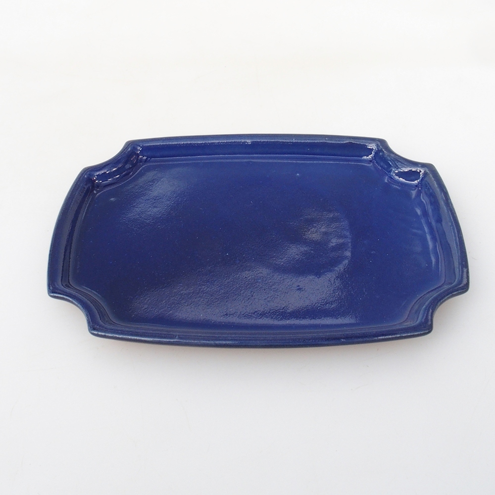 Ceramic bowl H03 - 17 x 12.5 x 1 cm - blue