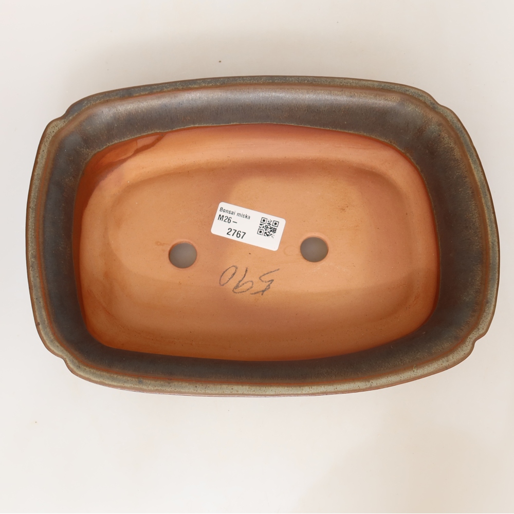 Ceramic Bowl, 24 x 17 x 6 cm, brown