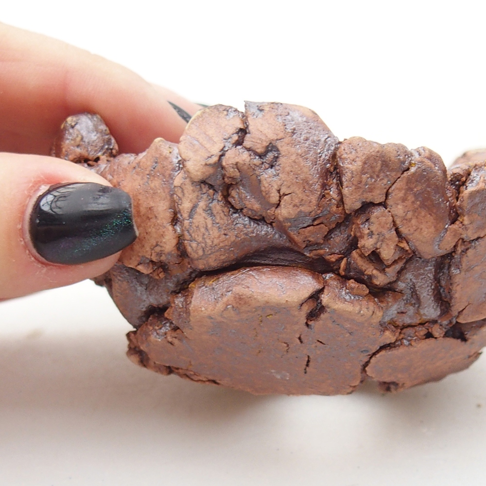 Ceramic Shell 9 x 9 x 4,5 cm , colour brown