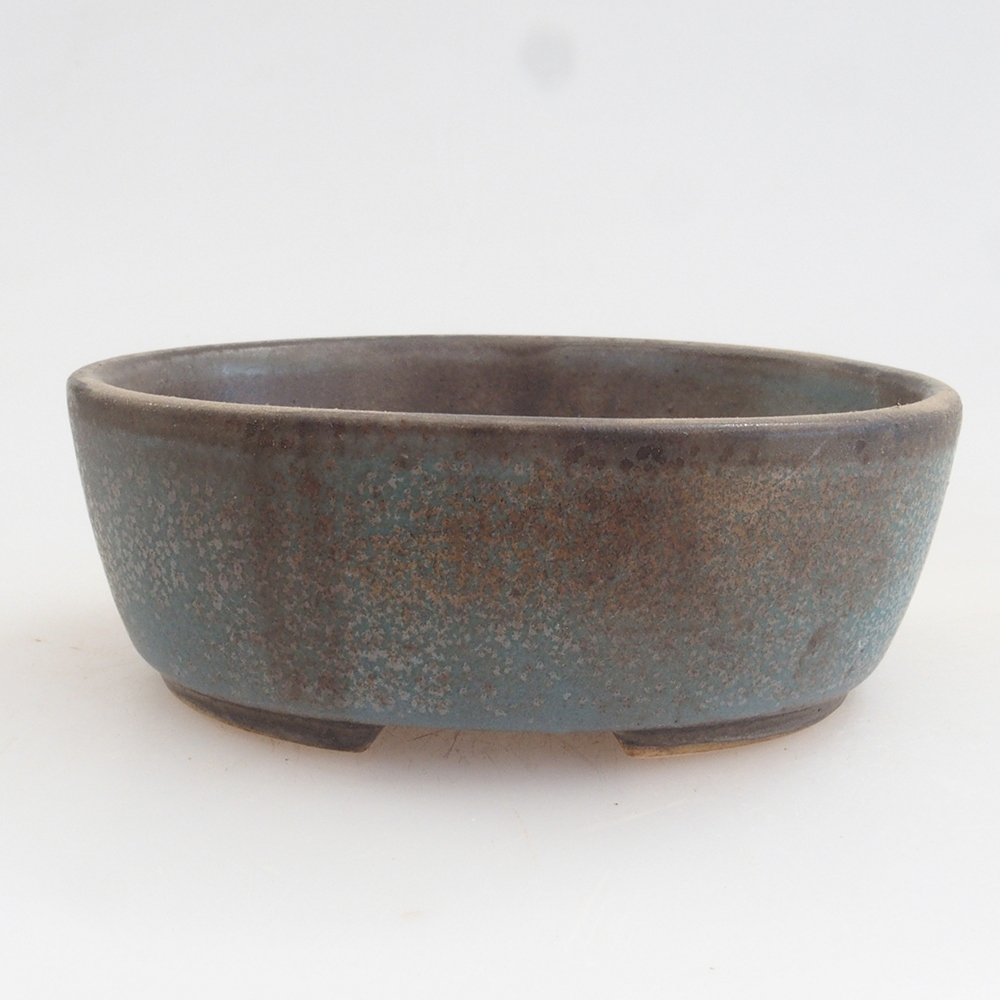 Ceramic bonsai bowl 9,5 x 8 x 3 cm, color blue