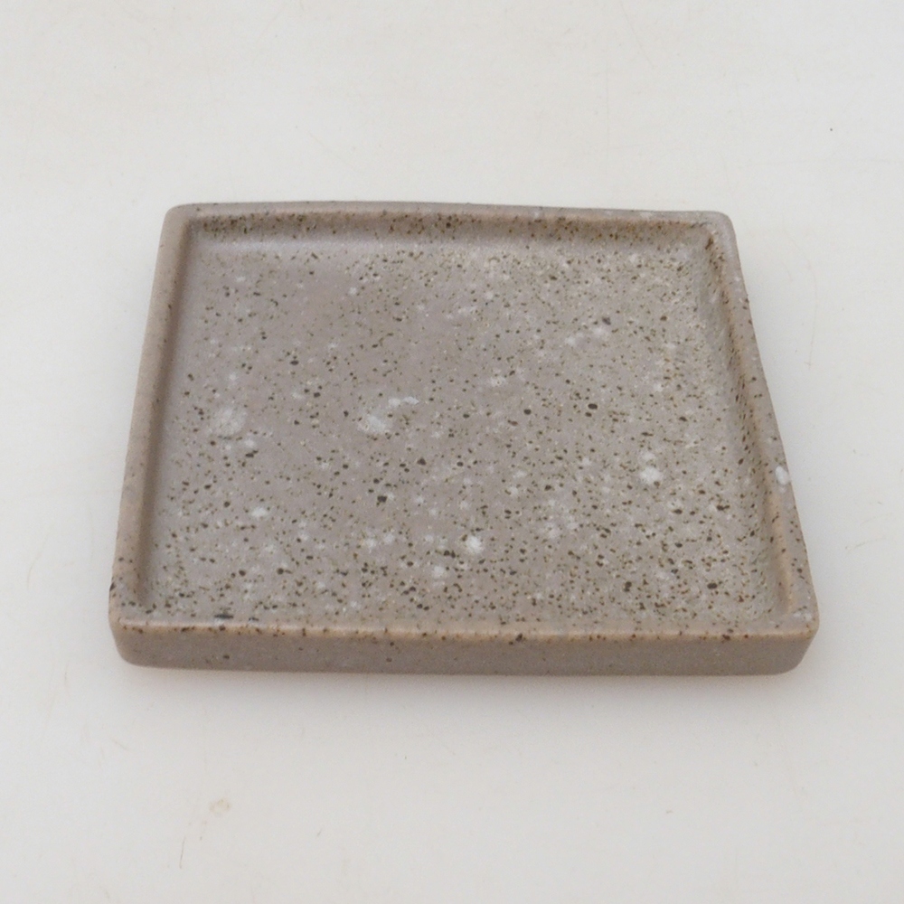 Bonsai bowl square M - 10 x 10 x 1.5 cm - beige