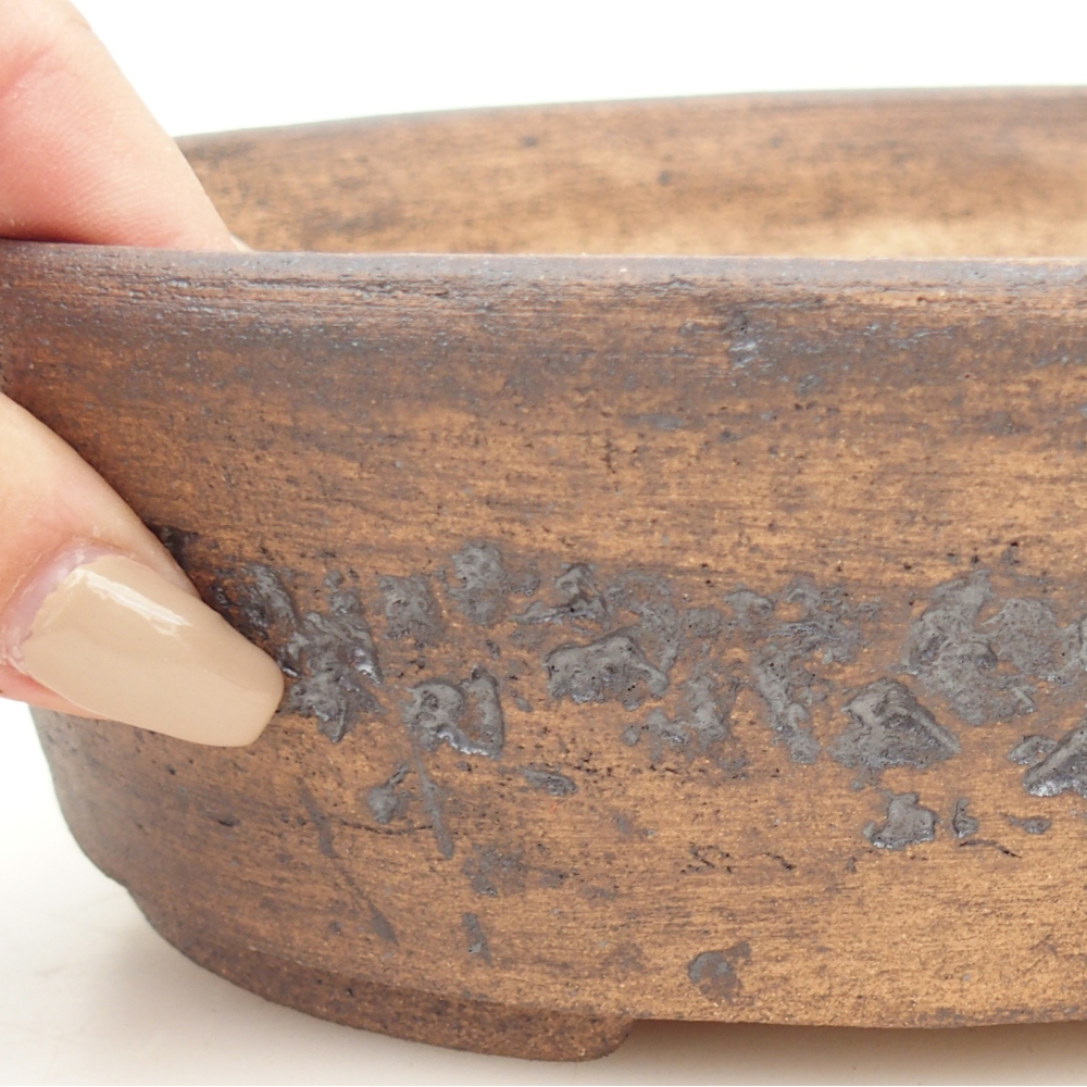 Bonsai bowl 20 x 16 x 6,5 cm , colour brown