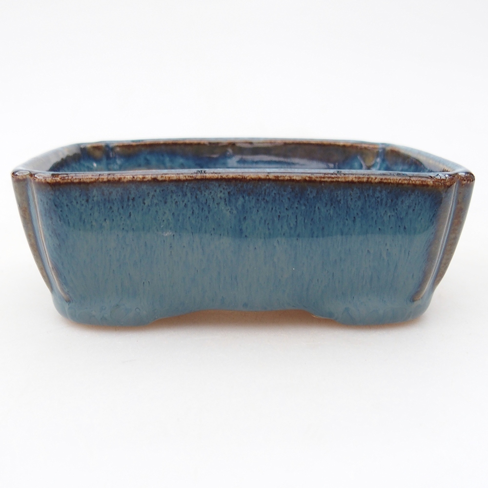 Mini bonsai bowl 9 x 7 x 3 cm, blue