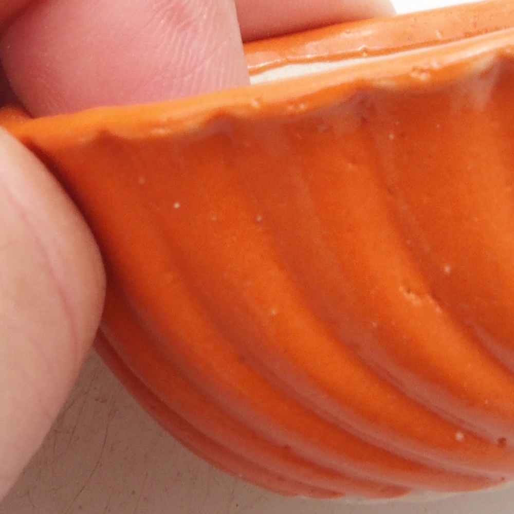 Mini bonsai bowl 5 x 5 x 2,5 cm, color orange