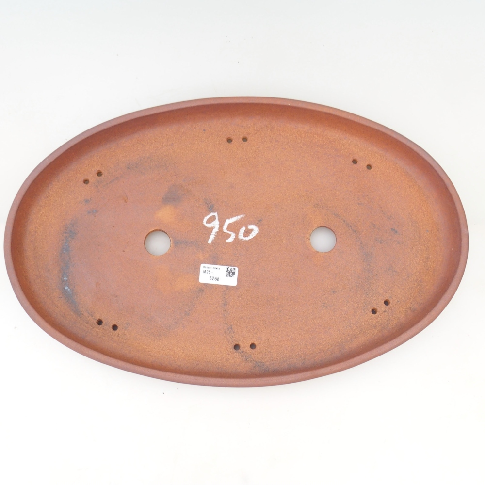 Bonsai bowl 48,5 x 31 x 4,5 cm , colour brown - PERSONAL COLLECTION OR PALLET TRANSPORT ONLY