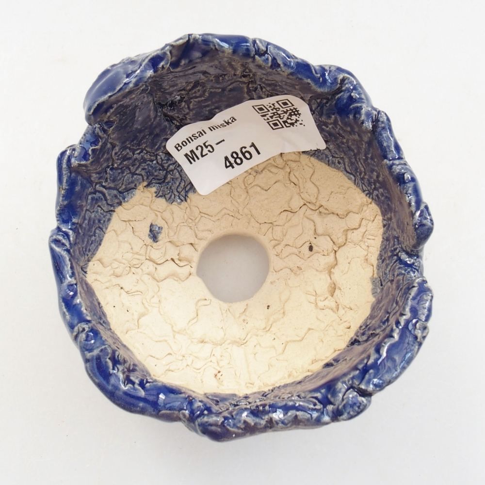 Ceramic shell 7 x 7 x 7 cm, color blue