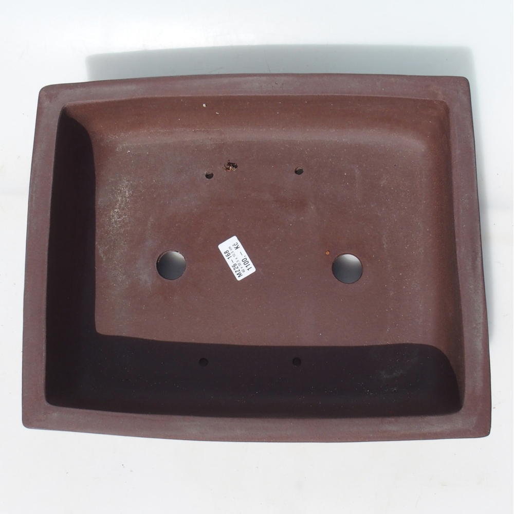 Bonsai bowl 40 x 32,5 x 10,5 cm birch brown