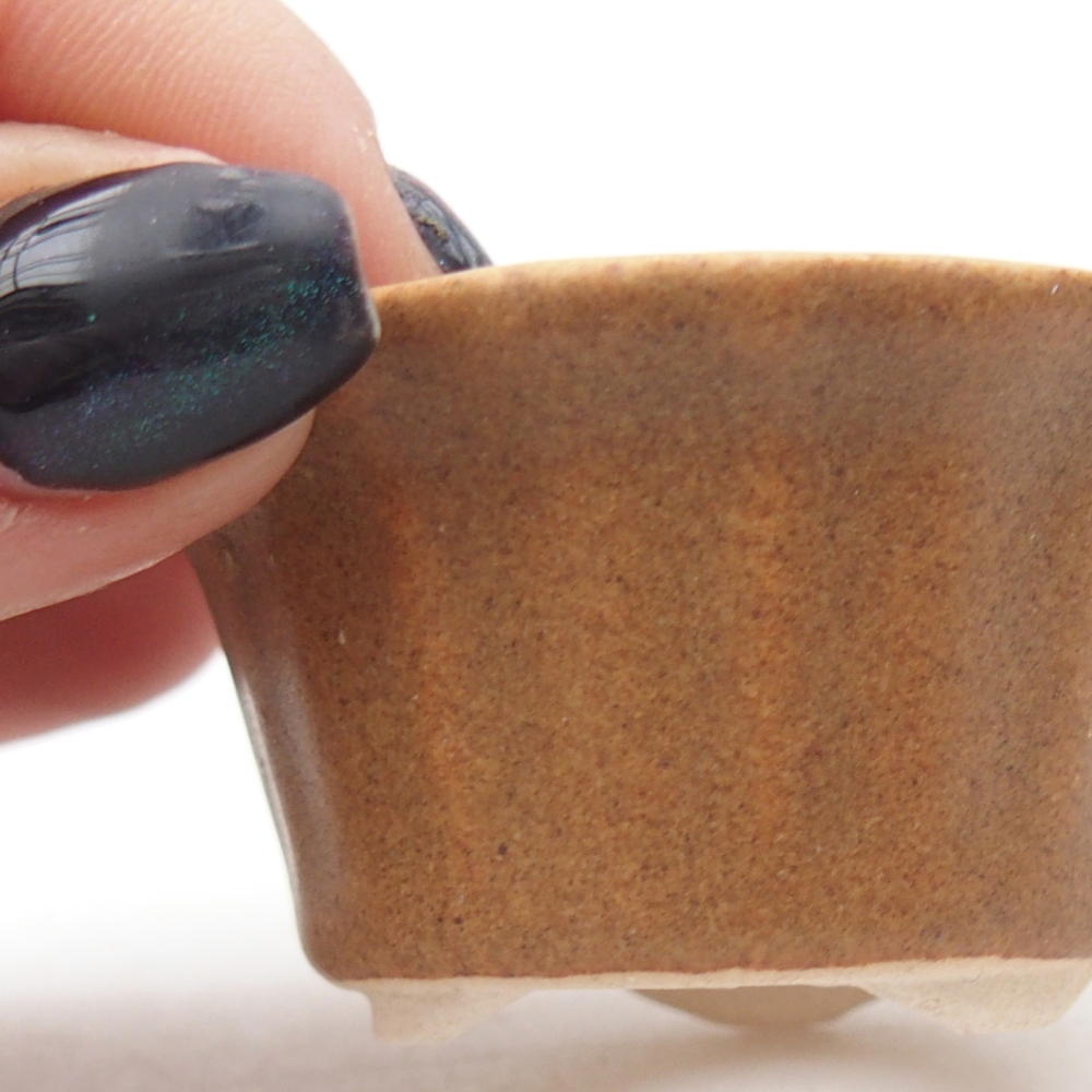 Mini bonsai bowl 5,5 x 5,5 x 3 cm, brown