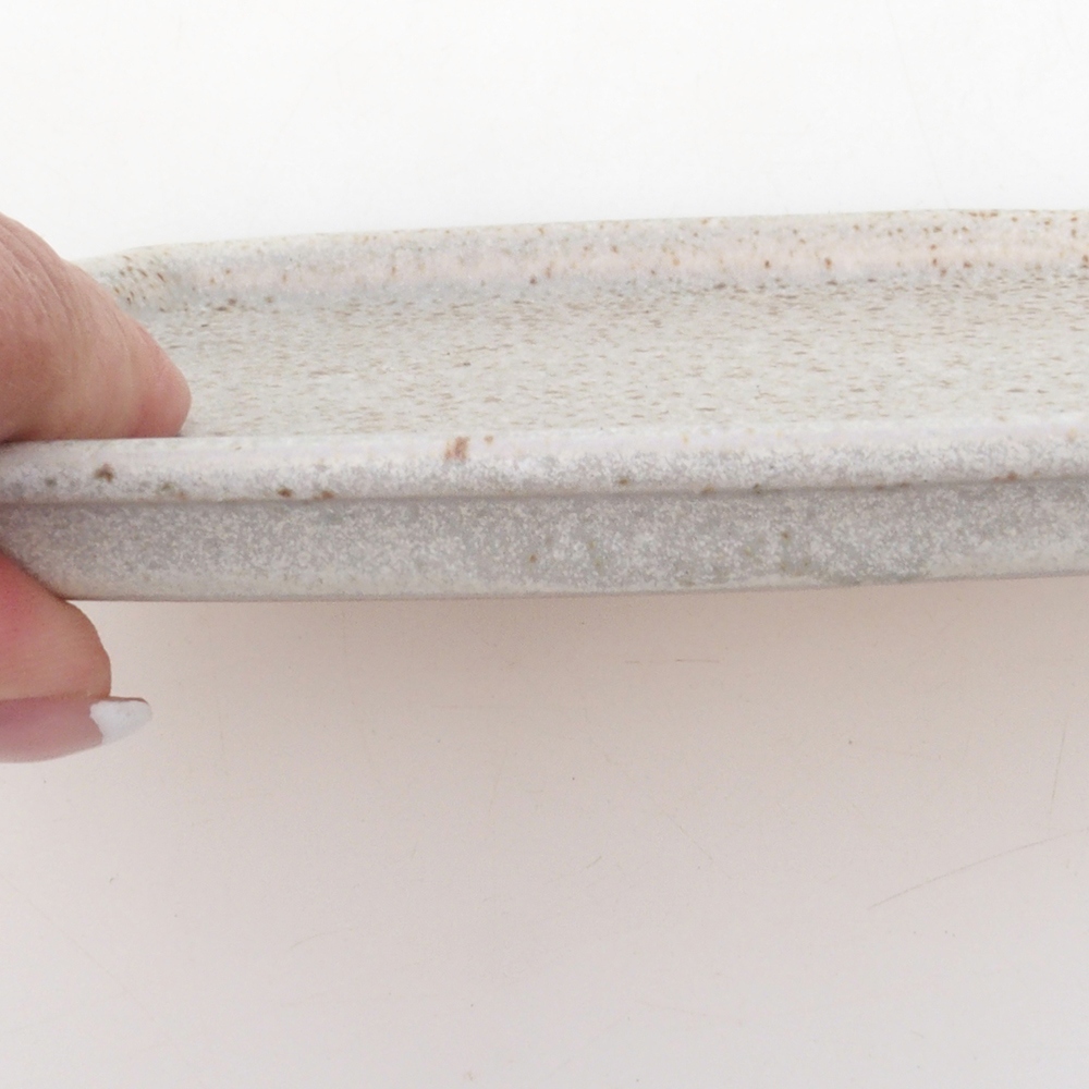 Ceramic bowl H03 - 17 x 12.5 x 1 cm - beige