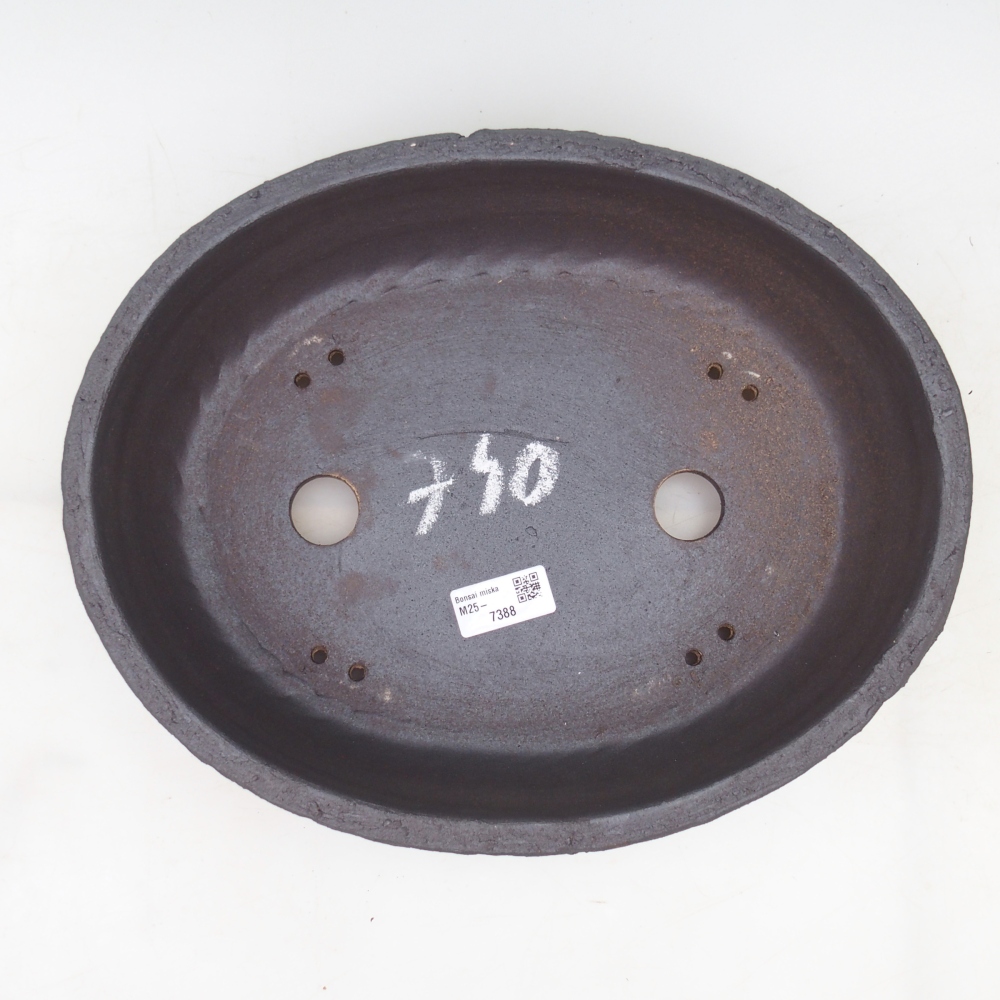 Bonsai bowl 33 x 26,5 x 8,5 cm , colour brown