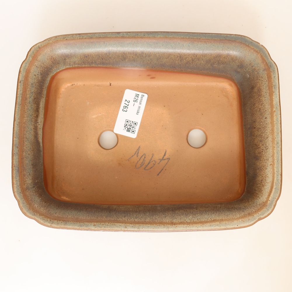 Ceramic Bowl, 20 x 15.5 x 5.5 cm, brown