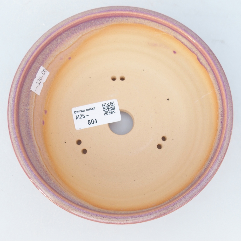 Ceramic bonsai bowl 16,5 x 16,5 x 5,5 cm, colour purple