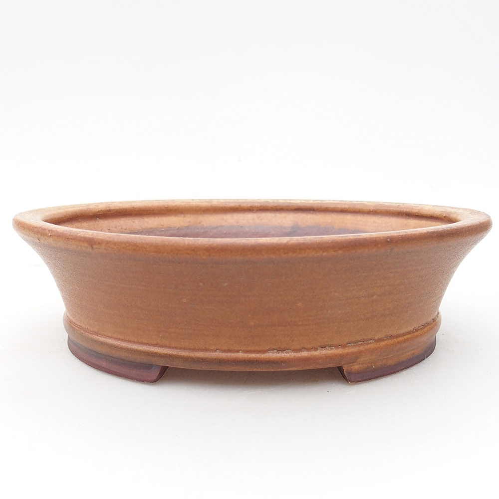 Ceramic bonsai bowl 18 x 16 x 4,5 cm, color pink