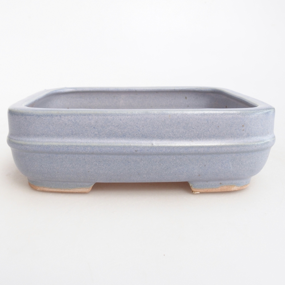 Ceramic bonsai bowl 14,5 x 12,5 x 4,5 cm, colour blue