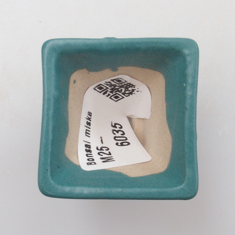 Ceramic bonsai bowl 4 x 4 x 3,5 cm, color blue