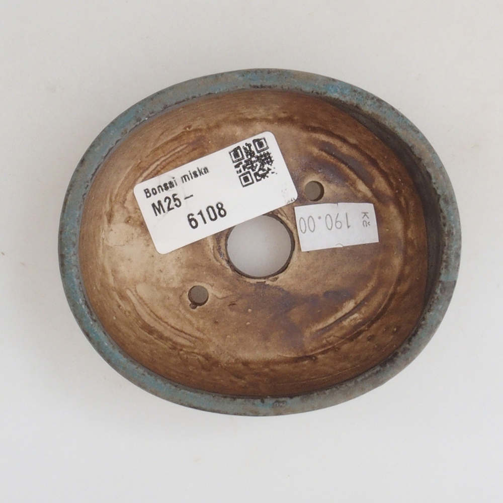 Ceramic bonsai bowl 9,5 x 8 x 3 cm, color blue