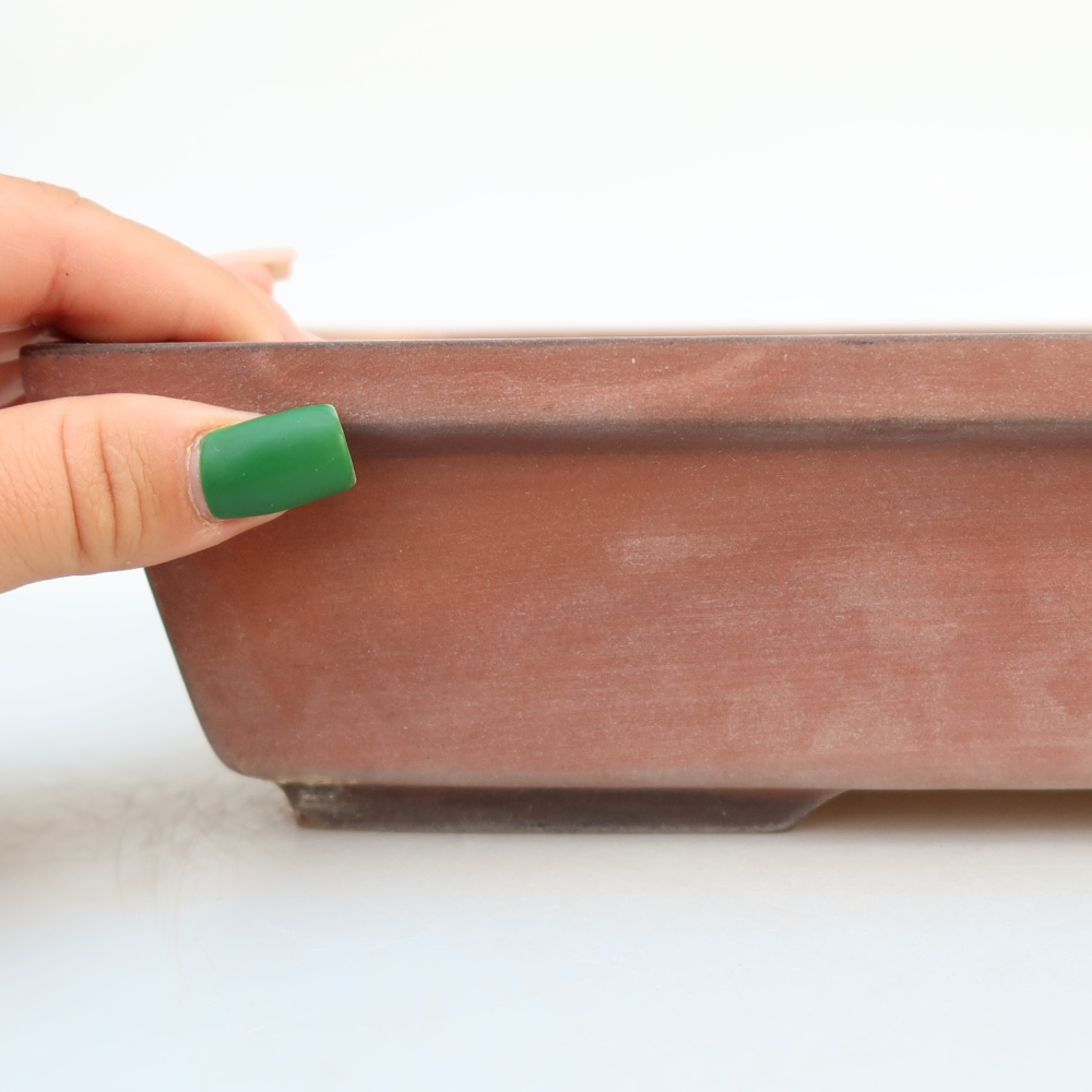Ceramic Bowl  25.5 x 19 x 7 cm, brick red
