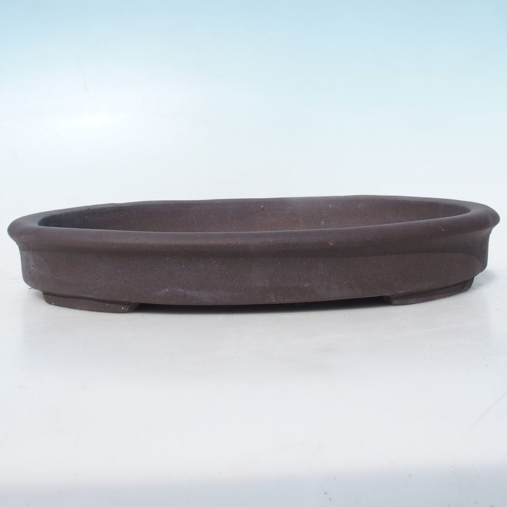 Bonsai bowl 38 x 21 x 5 cm birch brown