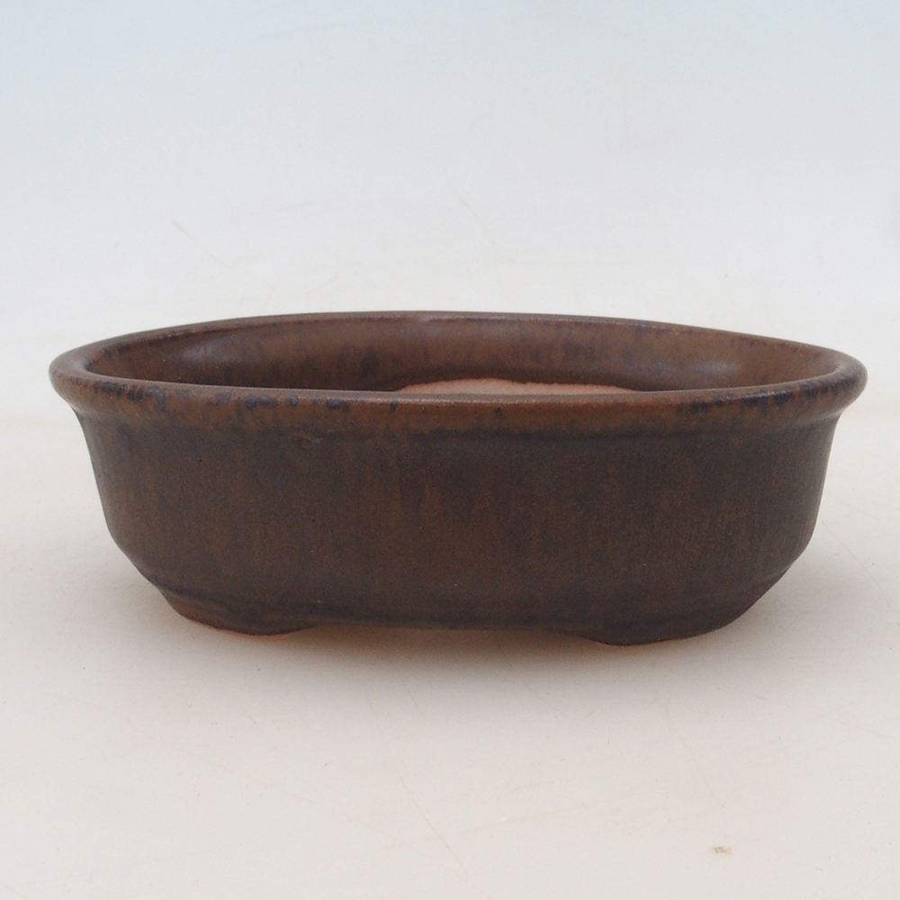 Bonsai bowl + saucer H04 - brown