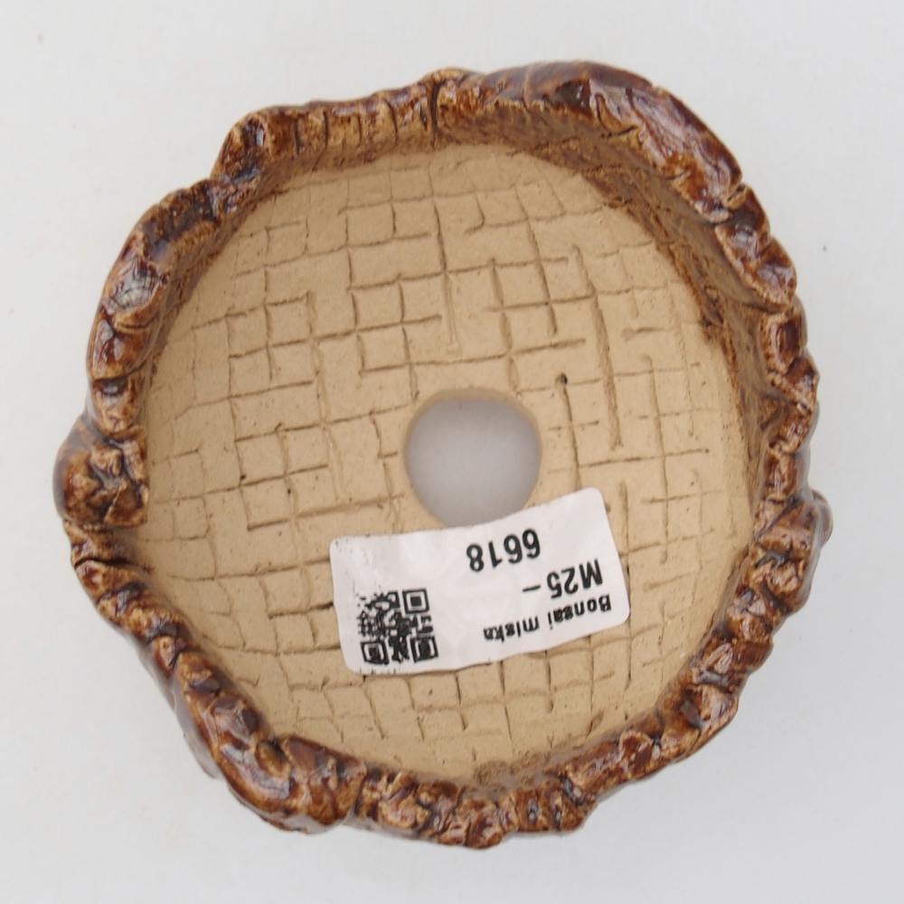 Ceramic Shell 9 x 8 x 6,5 cm , colour brown