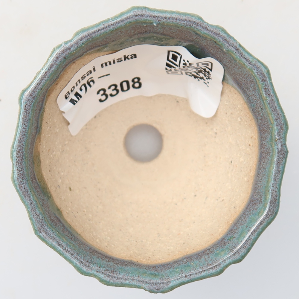 Ceramic bonsai pot, 5.5 x 5.5 x 3.5 cm, gray
