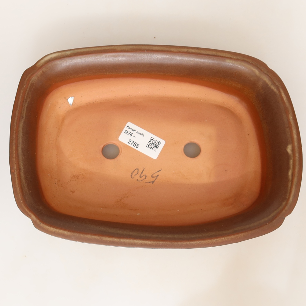 Ceramic Bowl, 24 x 17 x 6 cm, brown