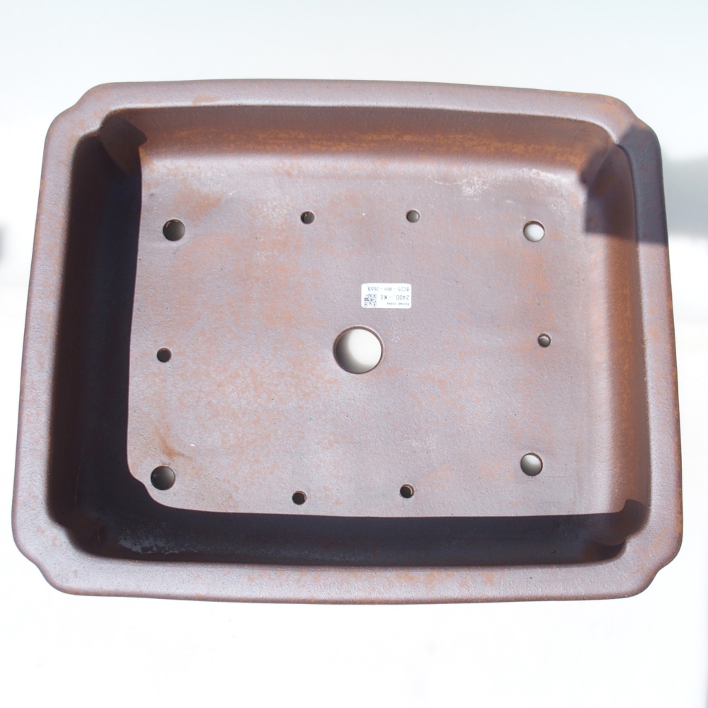 Bowl 46 x 37,5 x 13,5 cm brown - PERSONAL COLLECTION OR PALLET TRANSPORT ONLY