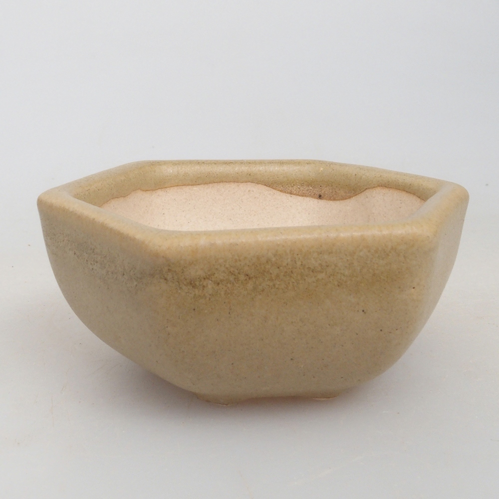 Mini bonsai bowl 6,5 x 6 x 2,5 cm, color brown