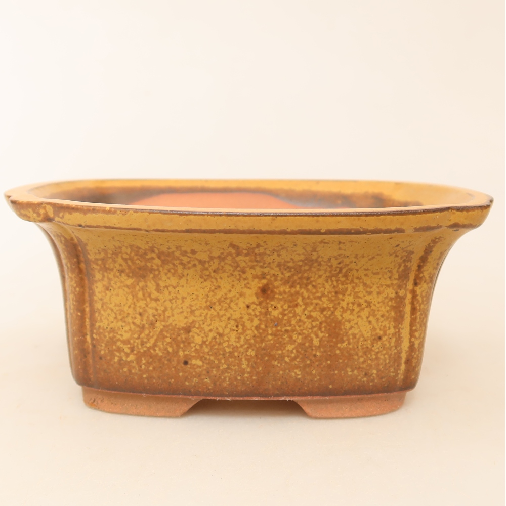 Ceramic Bowl  13 x 10.5 x 5.5 cm, yellow
