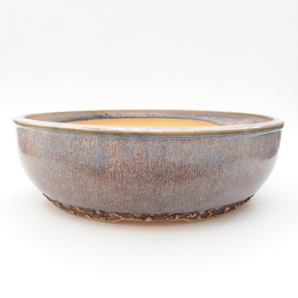 Ceramic bonsai bowl 27 x 27 x 8 cm, color blue
