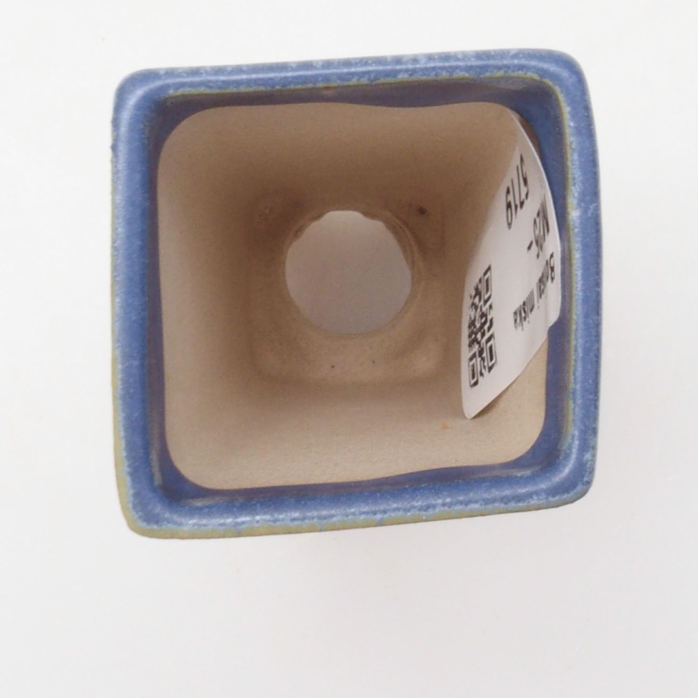 Mini bonsai bowl 4 x 4 x 8,5 cm, color blue