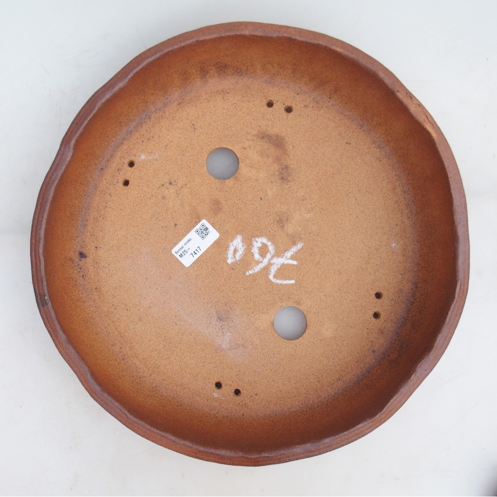 Bonsai bowl 34 x 34 x 7,5 cm , colour brown