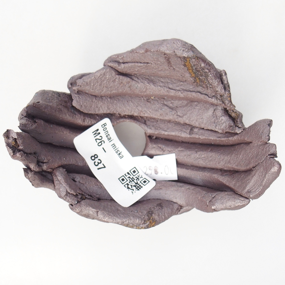 Ceramic Shell 10 x 7,5 x 7 cm , metallic colour