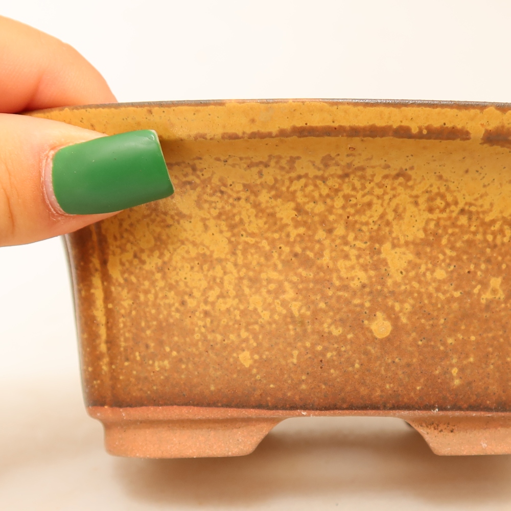 Ceramic Bowl  13 x 10.5 x 5.5 cm, yellow